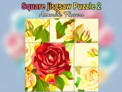 Jeu Square jigsaw Puzzle 2  Assemble Flowers en ligne