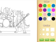 Jeu Dinosaur Coloring Book For Kids en ligne