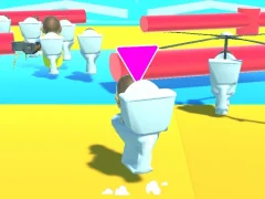 Jeu Fall Boys Skibidi Toilet en ligne