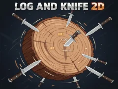 Jeu Log And Knife 2D en ligne