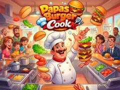 Jeu Papas Burger Cook en ligne