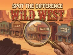 Jeu Spot The Difference Wild West en ligne