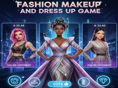 Jeu Fashion Makeup And Dress Up Game en ligne