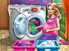 Jeu Mommy washing clothes en ligne