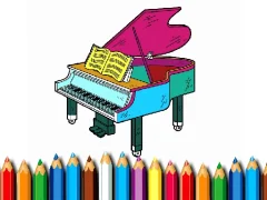 Jeu Back To School: Piano Coloring Book en ligne