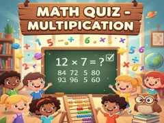 Jeu Math Quiz - Multiplication en ligne
