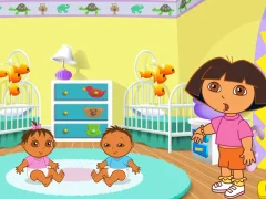 Jeu Dora the Explorer Dora's Playtime with the Twins en ligne