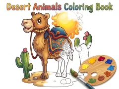Jeu Desert Animals Coloring Book en ligne