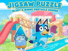 Jeu Jigsaw Puzzle: Bluey & Bingo Obstacle Course en ligne