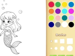 Jeu Mermaid Coloring Book For Kids en ligne
