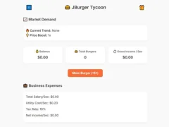 Jeu Jburger Tycoon en ligne