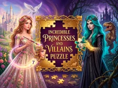 Jeu Incredible Princesses and Villains Puzzle en ligne