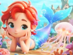 Jeu Jigsaw Puzzle: Chibi Mermaid Marshmallow Jellyfish en ligne