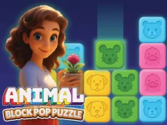 Jeu Animal Block Pop Puzzle en ligne