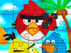 Jeu Funny Birds Pop It Jigsaw en ligne