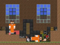 Jeu Escape from the prison in Mineblock! Destruction! en ligne