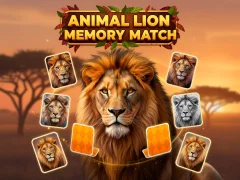Jeu Animal Lion Memory Match en ligne