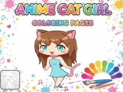 Jeu Anime Cat Girl Coloring Pages en ligne
