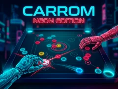 Jeu Carrom Neon Edition en ligne