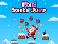 Jeu Pixel Santa Jump en ligne