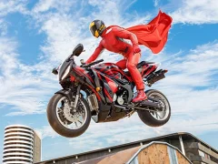 Jeu Real Motorbike Super Hero Stunt 3D en ligne