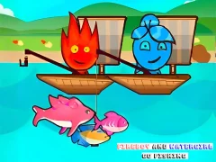 Jeu FireBoy And WaterGirl Go Fishing en ligne