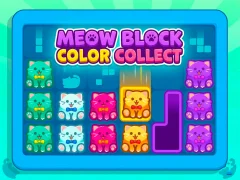 Jeu Meow Block: Color Collect en ligne