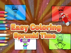 Jeu Easy Coloring Sprunki Time en ligne