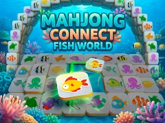 Jeu Mahjong Connect Fish World en ligne