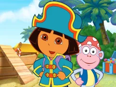 Jeu Dora The explorer Dora's Pirate Boat Treasure Hunt en ligne