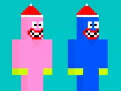 Jeu Noob Huggy Kissiy en ligne