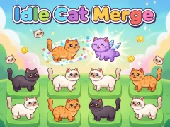 Jeu Idlle Cat Merge en ligne
