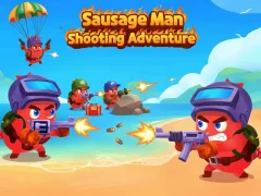 Jeu Sausage Man Shooting Adventure en ligne