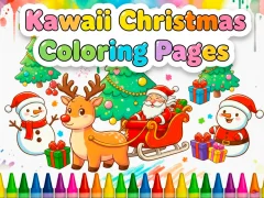 Jeu Kawaii Christmas Coloring Pages en ligne