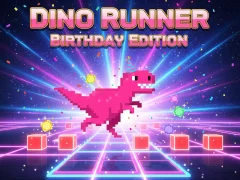 Jeu Dino Runner Birthday Edition en ligne