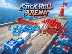 Jeu Stick Roll Arena en ligne