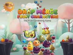 Jeu Drop Merge Fruit Characters en ligne