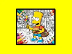 Jeu Back To School Simpsons Coloring Book en ligne
