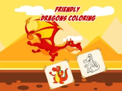 Jeu Friendly Dragons Coloring en ligne