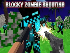 Jeu Blocky Zombie Shooting en ligne