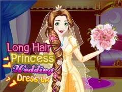 Jeu Long Hair Princess Wedding Dress up en ligne