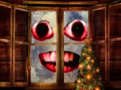 Jeu New Year: Santa Claus outside the window en ligne