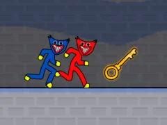 Jeu Stickman Huggy Party Duo en ligne