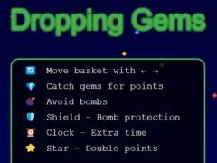 Jeu Dropping Gems en ligne
