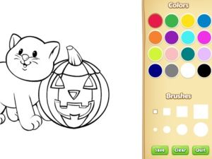 Jeu Livre de coloriage d'Halloween en ligne