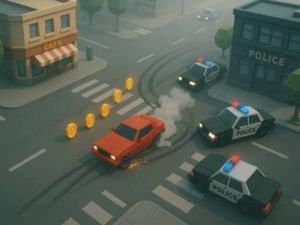 Jeu M. Drifter: Simulator de poursuite en voiture en ligne