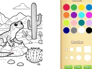Jeu Livre de coloriage des animaux du désert pour les enfants en ligne
