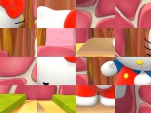 Jeu Hello Kitty Video Puzzle en ligne