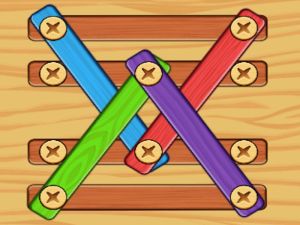 Jeu Boulons des écrous à vis Solve de bois en ligne