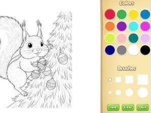 Jeu Livre de coloriage animal de Noël pour les enfants en ligne